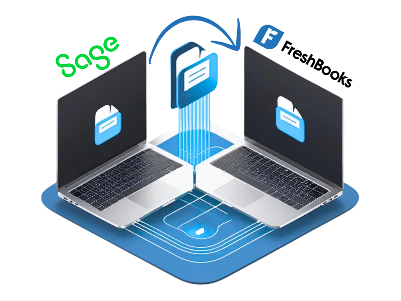 Sage to FreshBooks migration, migrate from sage to freshbooks easily