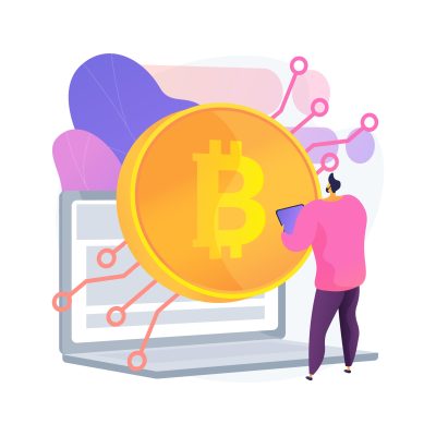 Digital currency abstract concept vector illustration. Cloud Accounting for crypto business